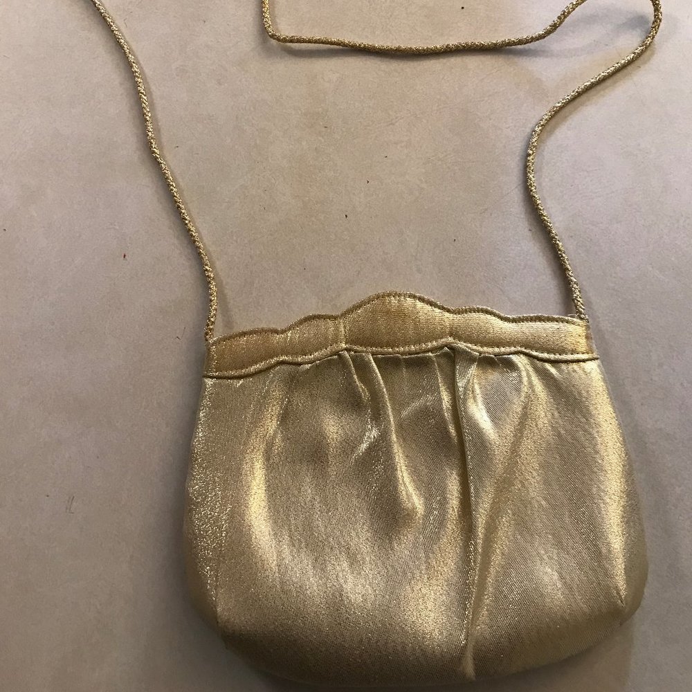 Gold evening cocktail bag